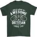 An Awesome Dietician Looks Like Mens T-Shirt Cotton Gildan Forest Green