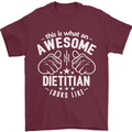 An Awesome Dietician Looks Like Mens T-Shirt Cotton Gildan Maroon