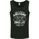 An Awesome Dinner Lady Looks Like Mens Vest Tank Top Black