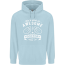 An Awesome Doctor Looks Like GP Funny Childrens Kids Hoodie Light Blue