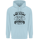 An Awesome Doctor Looks Like GP Funny Childrens Kids Hoodie Light Blue