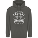 An Awesome Doctor Looks Like GP Funny Childrens Kids Hoodie Storm Grey