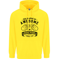 An Awesome Doctor Looks Like GP Funny Childrens Kids Hoodie Yellow