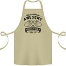 An Awesome Doctor Looks Like GP Funny Cotton Apron 100% Organic Khaki