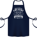 An Awesome Doctor Looks Like GP Funny Cotton Apron 100% Organic Navy Blue
