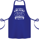 An Awesome Doctor Looks Like GP Funny Cotton Apron 100% Organic Royal Blue