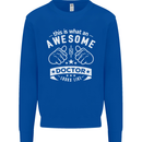An Awesome Doctor Looks Like GP Funny Kids Sweatshirt Jumper Royal Blue