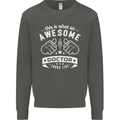 An Awesome Doctor Looks Like GP Funny Kids Sweatshirt Jumper Storm Grey