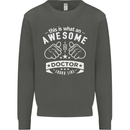 An Awesome Doctor Looks Like GP Funny Kids Sweatshirt Jumper Storm Grey