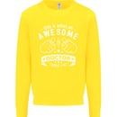 An Awesome Doctor Looks Like GP Funny Kids Sweatshirt Jumper Yellow