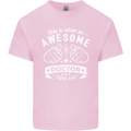 An Awesome Doctor Looks Like GP Funny Kids T-Shirt Childrens Light Pink