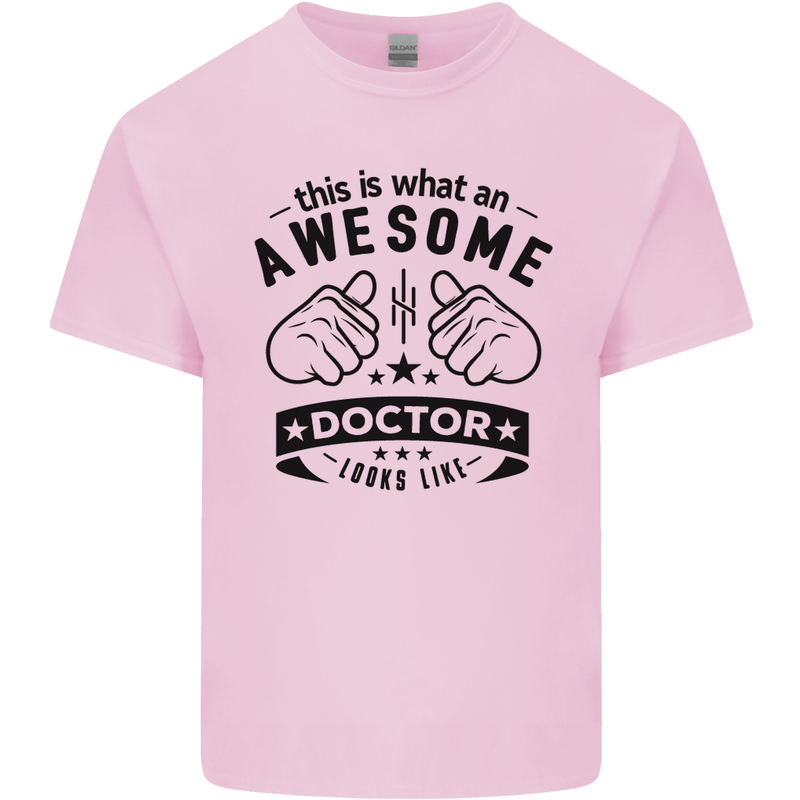 An Awesome Doctor Looks Like GP Funny Kids T-Shirt Childrens Light Pink