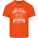 An Awesome Doctor Looks Like GP Funny Kids T-Shirt Childrens Orange