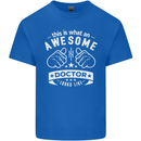 An Awesome Doctor Looks Like GP Funny Kids T-Shirt Childrens Royal Blue