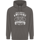 An Awesome Doctor Looks Like GP Funny Mens 80% Cotton Hoodie Charcoal