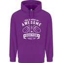 An Awesome Doctor Looks Like GP Funny Mens 80% Cotton Hoodie Purple
