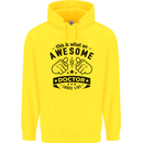 An Awesome Doctor Looks Like GP Funny Mens 80% Cotton Hoodie Yellow