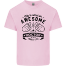 An Awesome Doctor Looks Like GP Funny Mens Cotton T-Shirt Tee Top Light Pink
