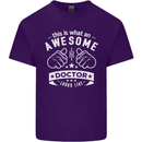 An Awesome Doctor Looks Like GP Funny Mens Cotton T-Shirt Tee Top Purple