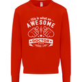 An Awesome Doctor Looks Like GP Funny Mens Sweatshirt Jumper Bright Red