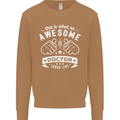 An Awesome Doctor Looks Like GP Funny Mens Sweatshirt Jumper Caramel Latte