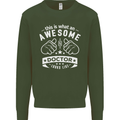 An Awesome Doctor Looks Like GP Funny Mens Sweatshirt Jumper Forest Green