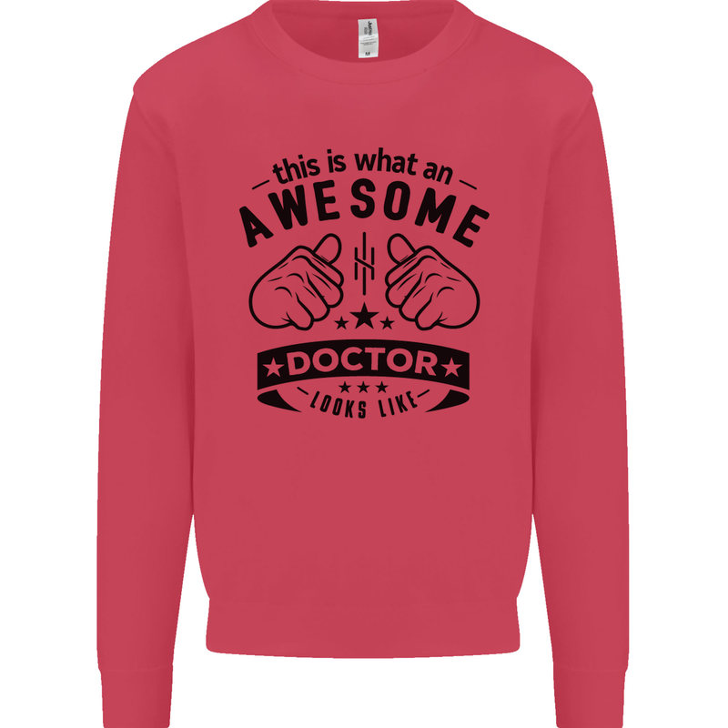 An Awesome Doctor Looks Like GP Funny Mens Sweatshirt Jumper Heliconia