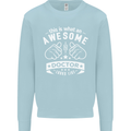 An Awesome Doctor Looks Like GP Funny Mens Sweatshirt Jumper Light Blue