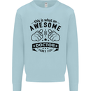 An Awesome Doctor Looks Like GP Funny Mens Sweatshirt Jumper Light Blue