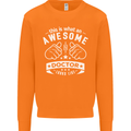 An Awesome Doctor Looks Like GP Funny Mens Sweatshirt Jumper Orange