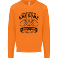 An Awesome Doctor Looks Like GP Funny Mens Sweatshirt Jumper Orange