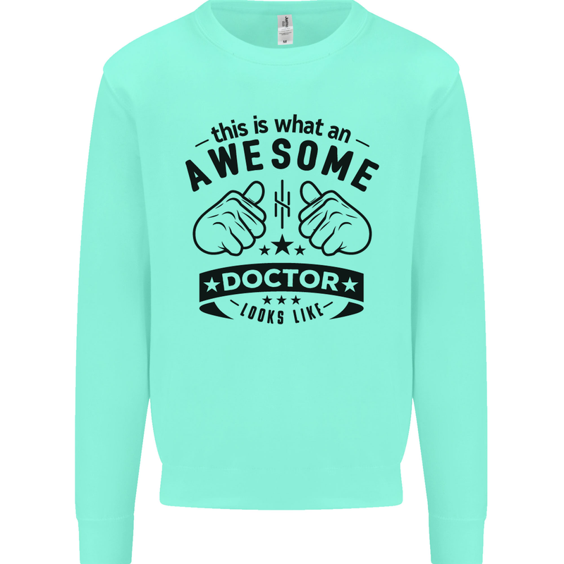 An Awesome Doctor Looks Like GP Funny Mens Sweatshirt Jumper Peppermint