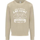 An Awesome Doctor Looks Like GP Funny Mens Sweatshirt Jumper Sand