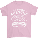 An Awesome Doctor Looks Like GP Funny Mens T-Shirt Cotton Gildan Light Pink
