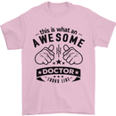 An Awesome Doctor Looks Like GP Funny Mens T-Shirt Cotton Gildan Light Pink