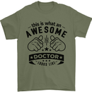 An Awesome Doctor Looks Like GP Funny Mens T-Shirt Cotton Gildan Military Green