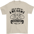 An Awesome Doctor Looks Like GP Funny Mens T-Shirt Cotton Gildan Sand