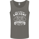An Awesome Doctor Looks Like GP Funny Mens Vest Tank Top Charcoal