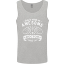 An Awesome Doctor Looks Like GP Funny Mens Vest Tank Top Sports Grey