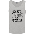 An Awesome Doctor Looks Like GP Funny Mens Vest Tank Top Sports Grey