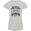 An Awesome Doctor Looks Like GP Funny Womens Petite Cut T-Shirt Sports Grey