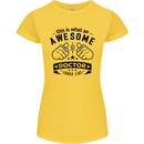 An Awesome Doctor Looks Like GP Funny Womens Petite Cut T-Shirt Yellow