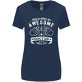 An Awesome Doctor Looks Like GP Funny Womens Wider Cut T-Shirt Navy Blue