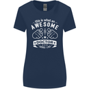 An Awesome Doctor Looks Like GP Funny Womens Wider Cut T-Shirt Navy Blue