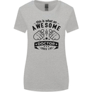 An Awesome Doctor Looks Like GP Funny Womens Wider Cut T-Shirt Sports Grey