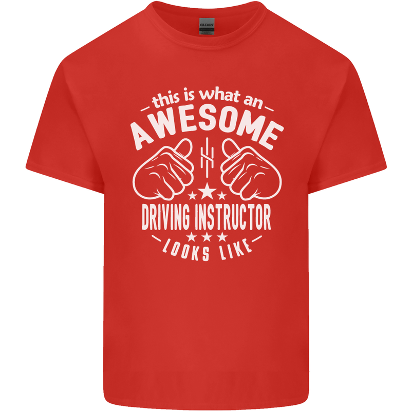 An Awesome Driving Instructor Looks Like Mens Cotton T-Shirt Tee Top Red