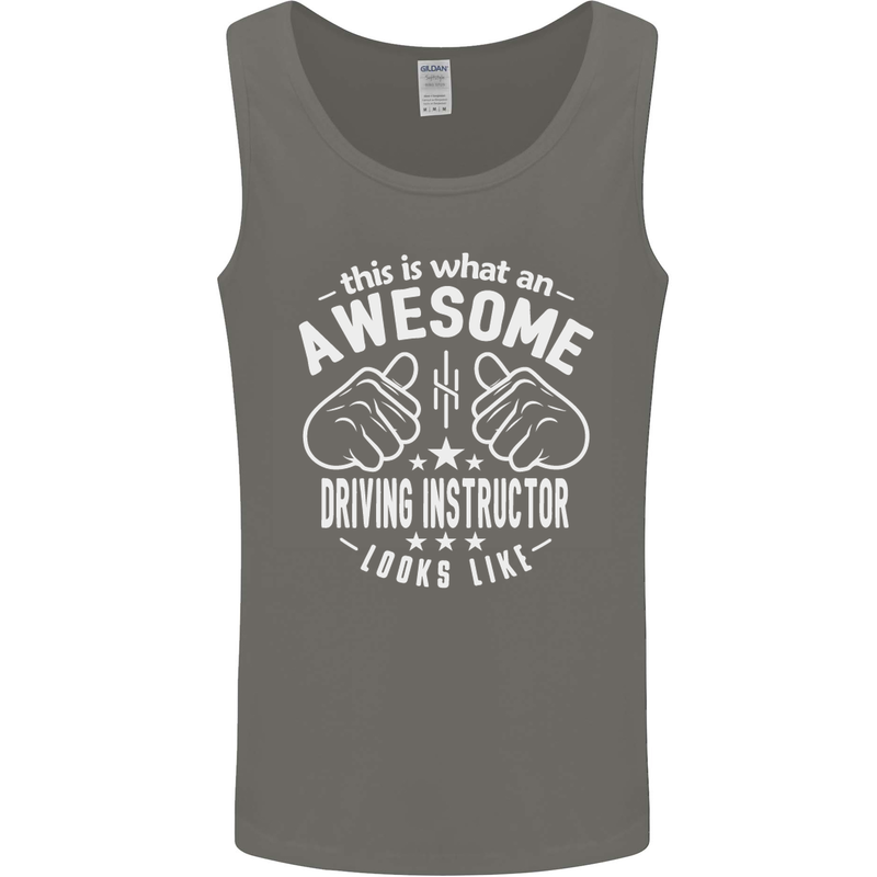 An Awesome Driving Instructor Looks Like Mens Vest Tank Top Charcoal