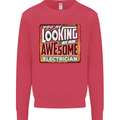 An Awesome Electrician Looks Like Mens Sweatshirt Jumper Heliconia