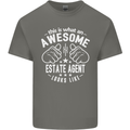 An Awesome Estate Agent Looks Like Mens Cotton T-Shirt Tee Top Charcoal