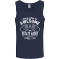 An Awesome Estate Agent Looks Like Mens Vest Tank Top Navy Blue